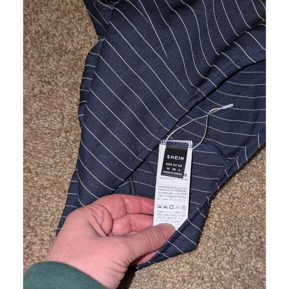 Shein Crop Tops M Women's Blue Black Tweed Button Down Vests Lot of 3 Designer - Picture 12 of 16